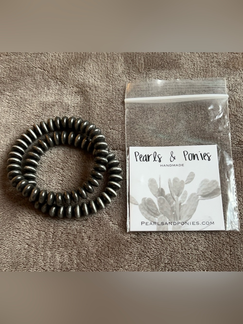 Pearls & Ponies Handmade Saucer Bead Bracelets